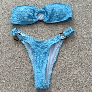 SHEIN Light Blue Bikini Set